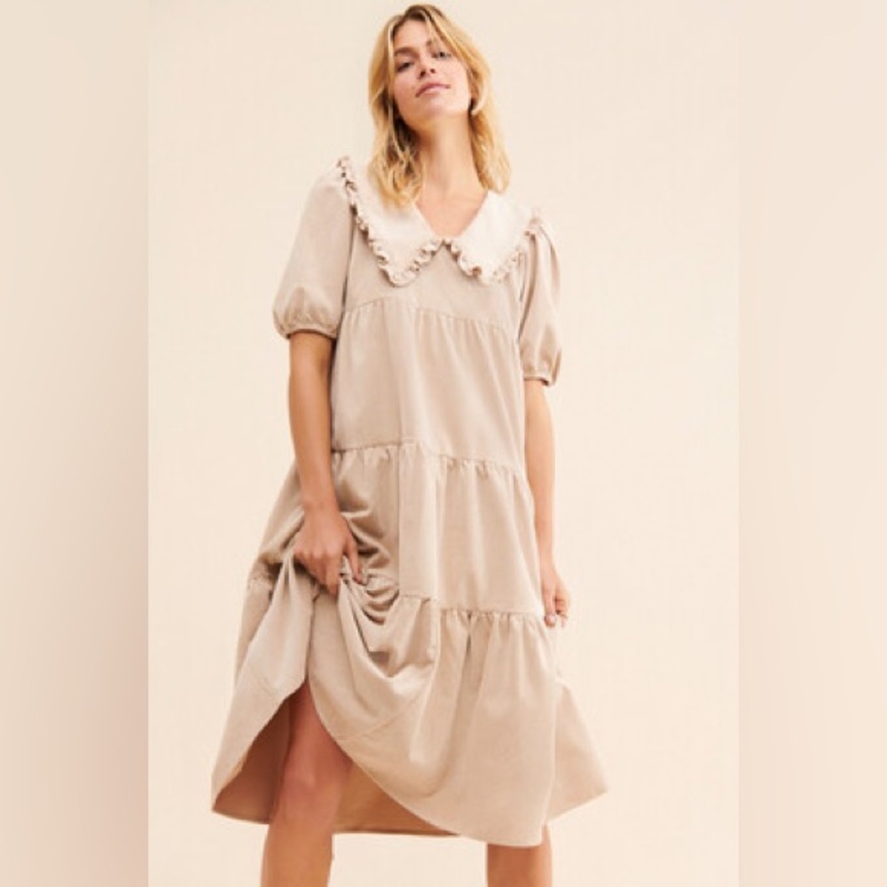 Cras Cord Midi Dress